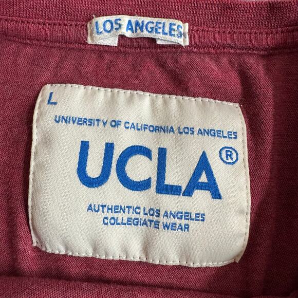 Vtg? UCLA Authentic Los Angeles Collegiate Wear Tee L Red Sequoia National Park - Picture 6 of 8